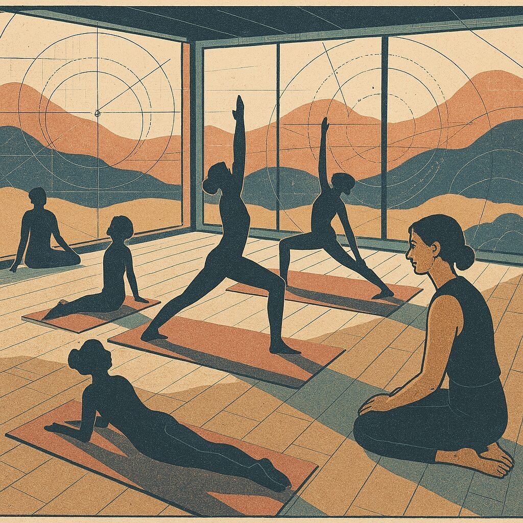 The yoga mat as a track of shared ground