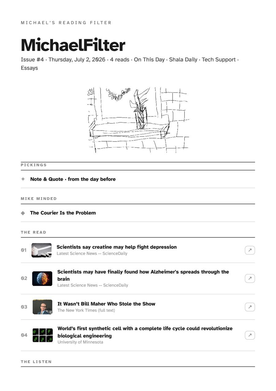 MichaelFilter issue #4 cover